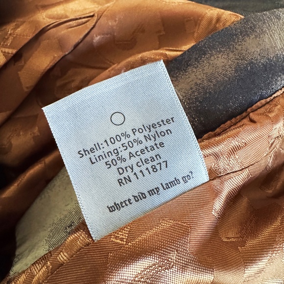 LAMB bubble skirt by Gwen Stefani Fall 2007 RARE black & gold Medium mid-thigh - Picture 6 of 8